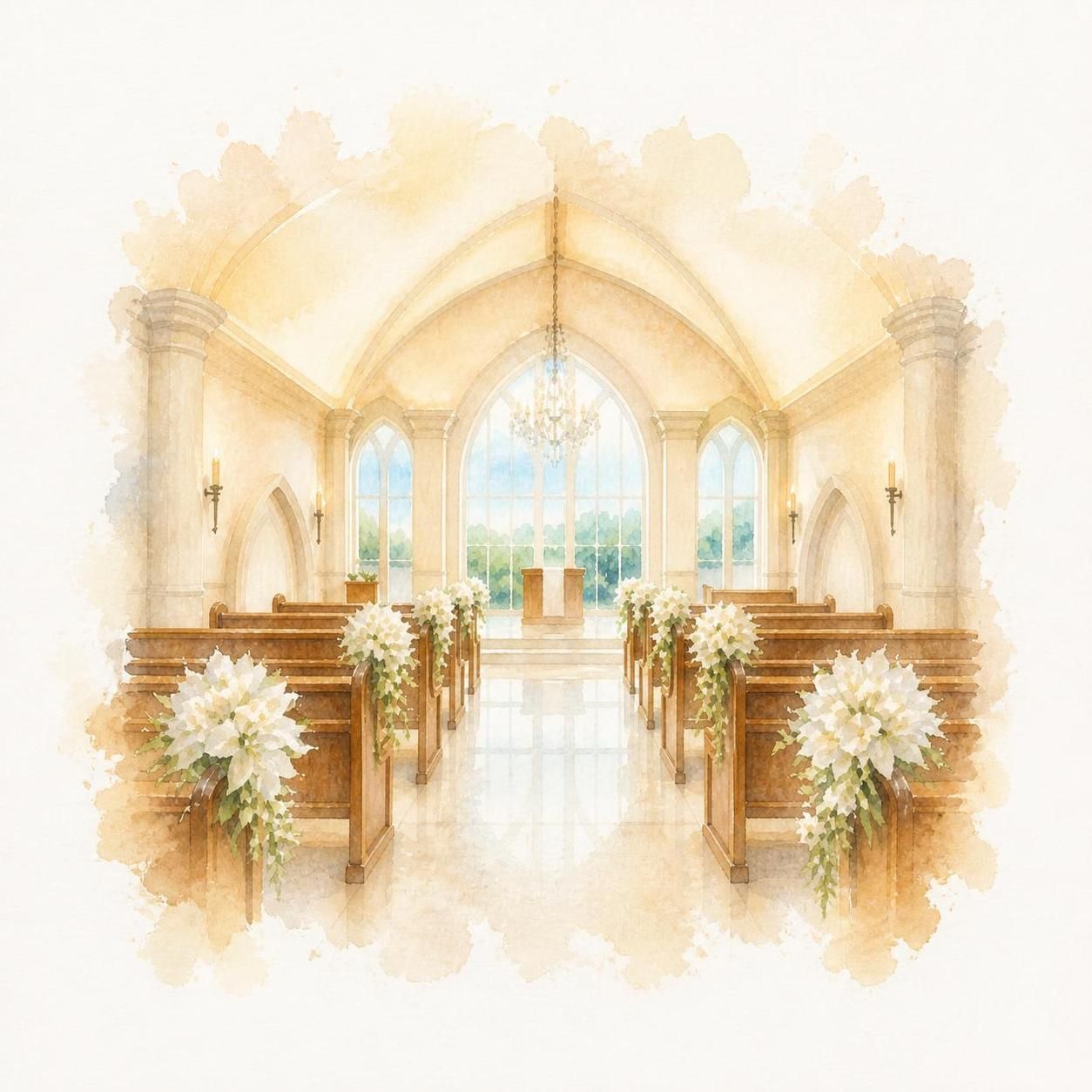 Venue watercolor sketch