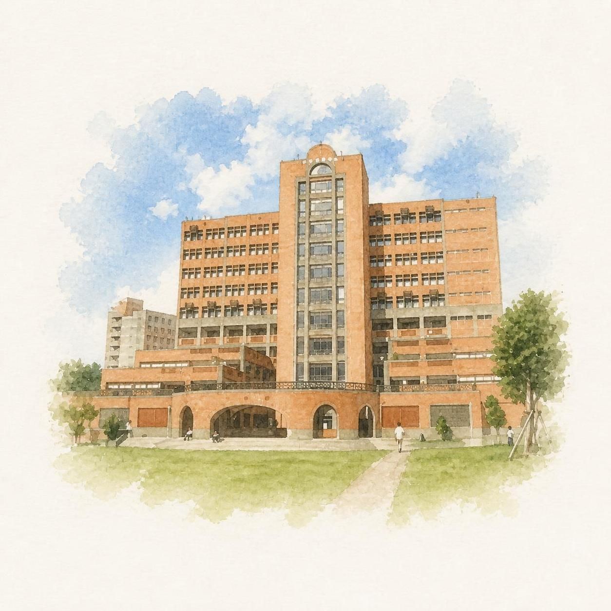 Venue watercolor sketch